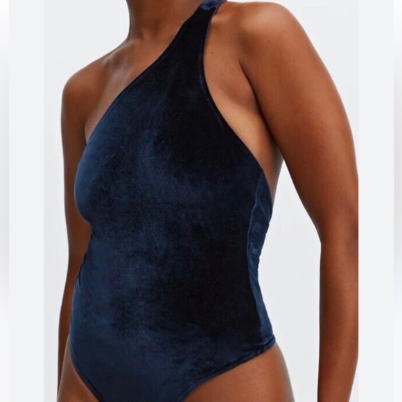Fabletics One shoulder navy bodysuit - Picture 7 of 7